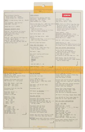 Lot #8333 Dave Scott's Apollo 15 Lunar Surface-Flown EVA Cue Card - Image 2