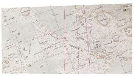 Lot #8331 Dave Scott?s Apollo 15 Lunar Orbit-Flown Photography Chart D - Image 3