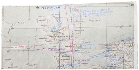 Lot #8331 Dave Scott?s Apollo 15 Lunar Orbit-Flown Photography Chart D - Image 6