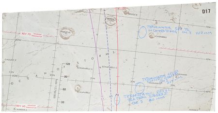 Lot #8331 Dave Scott?s Apollo 15 Lunar Orbit-Flown Photography Chart D - Image 7