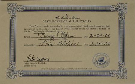 Lot #8242 Buzz Aldrin Signed Book - Image 3