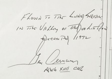 Lot #8381 Gene Cernan's Apollo 17 Lunar-Surface Flown Schematic - Image 2