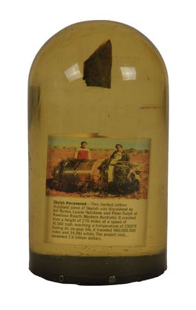 Lot #8419  Skylab Pair of Flown Fragments in Lucite - Image 2