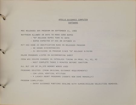 Lot #8183 Apollo Saturn IB AS-204 Briefing Book - Image 6