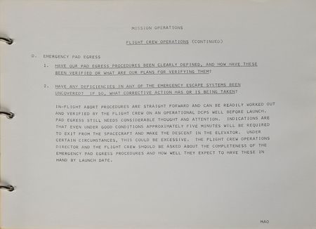 Lot #8183 Apollo Saturn IB AS-204 Briefing Book - Image 12