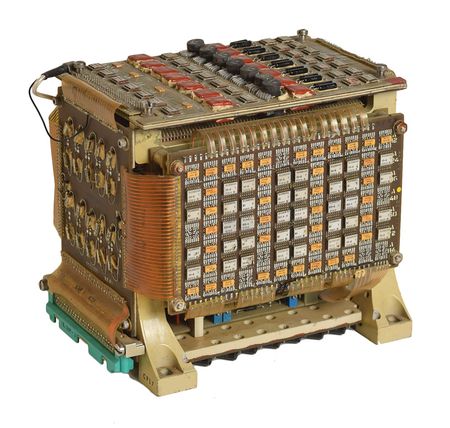 Lot #8132  Saturn V Launch Vehicle Digital Computer (LVDC) Memory Module - Image 1