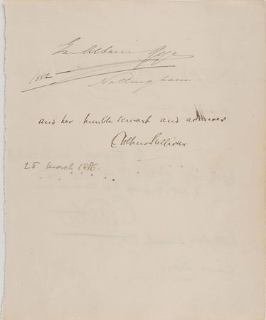 Lot #641 Arthur Sullivan and Emma Albani - Image 1