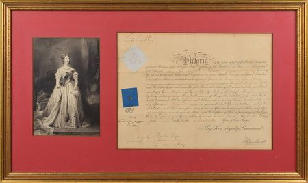 Lot #291 Queen Victoria Signed Document - Image 1