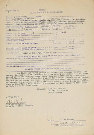 Lot #357 World War I Report - Image 1