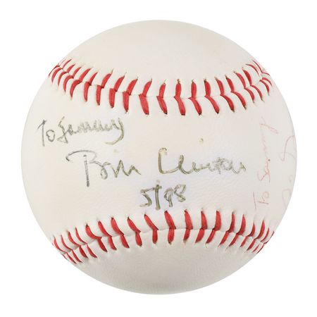 Lot #103 Bill Clinton and Al Gore Baseball - Image 2