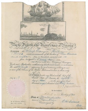 Lot #14 Martin Van Buren Signed Document