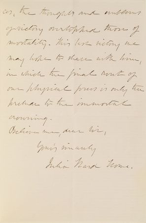 Lot #496 Julia Ward Howe - Image 2