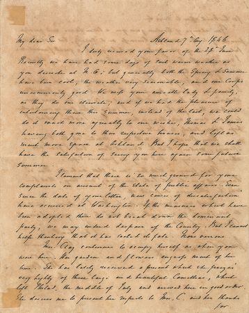 Lot #158 Henry Clay: The concerned Whig leader—