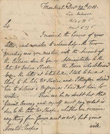 Lot #315 Lord Jeffery Amherst: Rare handwritten letter from the controversial British general - Image 1