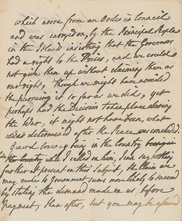 Lot #315 Lord Jeffery Amherst: Rare handwritten letter from the controversial British general - Image 3