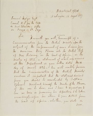 Lot #157 Henry Clay: Response to the seizure of American sailors accused of slave trading off the coast of Sierra Leone - Image 2