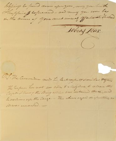 Lot #268 Tobias Lear Handwritten Letter Signed - Image 3