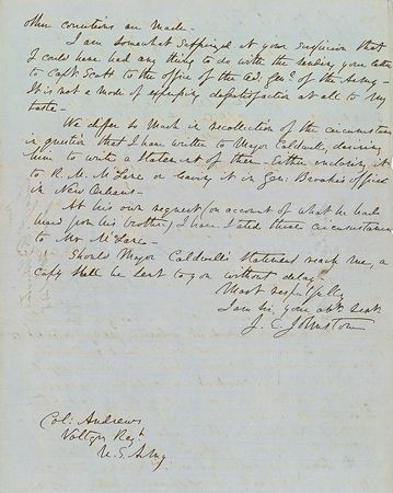 Lot #338 Joseph E. Johnston: Johnston sets the record straight concerning a botched promotion - Image 3