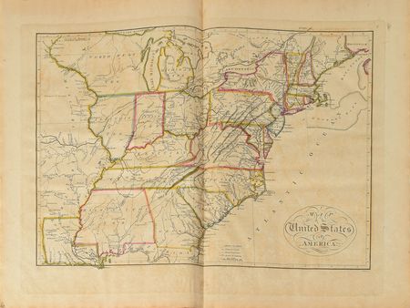 Lot #214 Mathew Carey: Rare 1816 edition of Carey's General Atlas, portraying America's westward expansion - Image 12