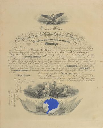 Lot #62 Franklin D. Roosevelt: As acting secretary of the Navy, FDR appoints a dental surgeon - Image 1