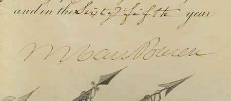Lot #12 Martin Van Buren: Van Buren promotes the eventual first governor of Washington Territory - Image 2