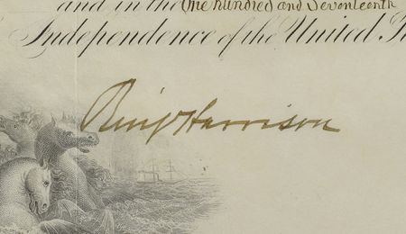 Lot #47 Benjamin Harrison: Harrison appoints a 