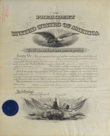 Lot #43 Grover Cleveland: Cleveland appoints an Army veteran of three wars - Image 1