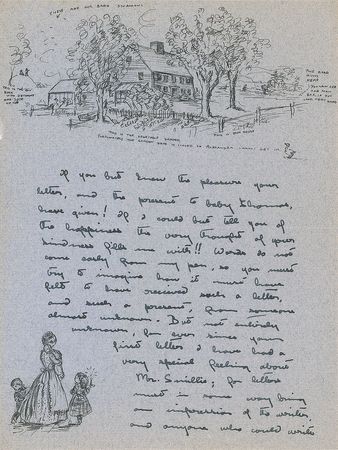 Lot #544 Tasha Tudor Handwritten Letter Signed - Image 1