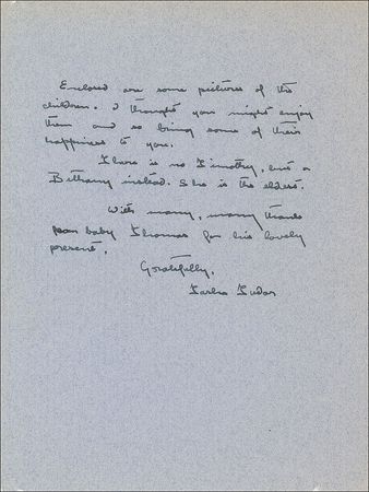 Lot #544 Tasha Tudor Handwritten Letter Signed - Image 3