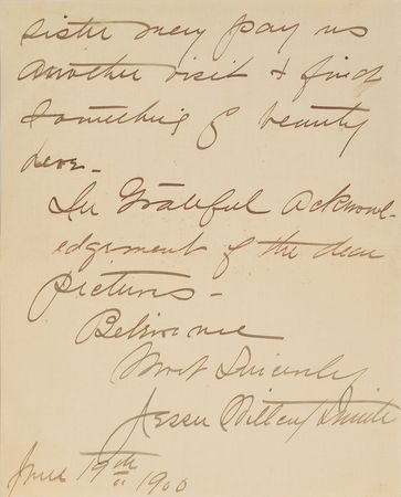 Lot #473 Jessie Willcox Smith Handwritten Letter Signed - Image 6