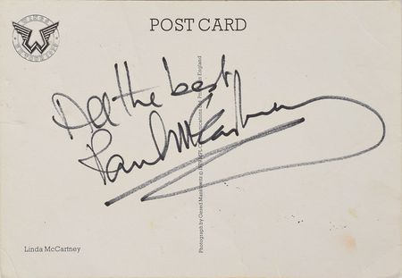 Lot #574 Beatles: Paul and Linda McCartney Signature - Image 1