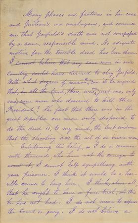 Lot #223 Charles Guiteau: President Garfield’s assassin prepares to publish: 