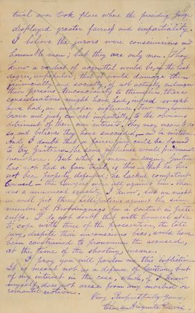 Lot #223 Charles Guiteau: President Garfield’s assassin prepares to publish: 