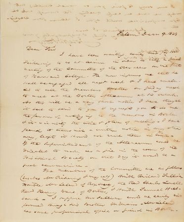 Lot #166 Joseph Story Handwritten Letter Signed - Image 1