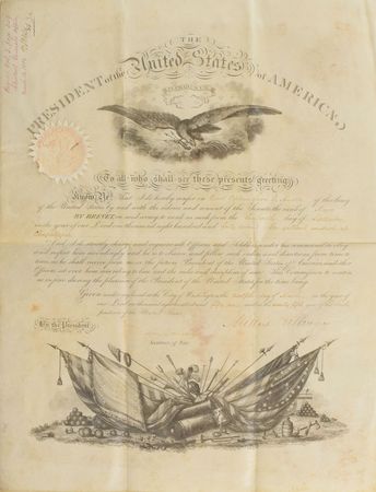 Lot #21 Millard Fillmore Signed Document