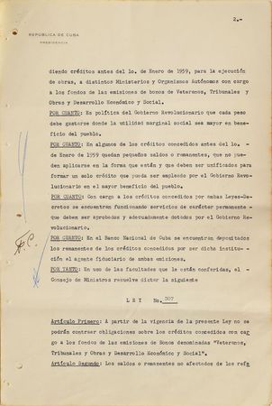 Lot #187 Fidel Castro Signed Document - Image 2