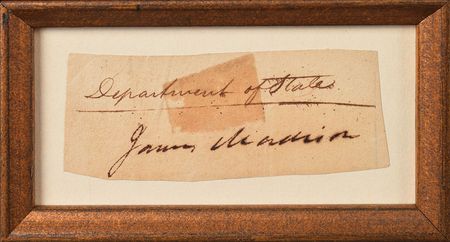 Lot #5 James Madison Signed Document and Signature - Image 2