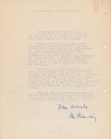 Lot #495 Ian Fleming: ?He is officially your Number 2 and normally we shall contact him through you? - Image 2