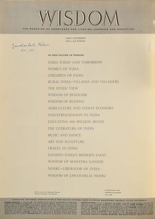 Lot #275 Jawaharlal Nehru Book - Image 1