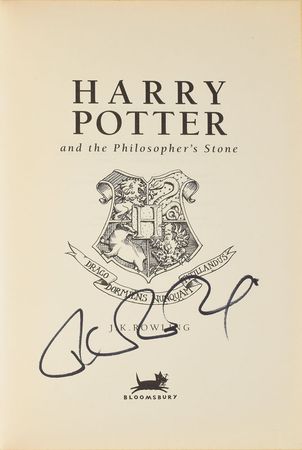 Lot #540 J. K. Rowling: Rare London 1st edition with photos of Rowling signing - Image 1