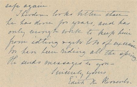 Lot #130 Edith K. Roosevelt: 