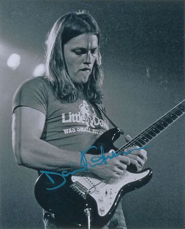 Lot #674 Pink Floyd: Gilmour and Wright Signed Photographs - Image 1