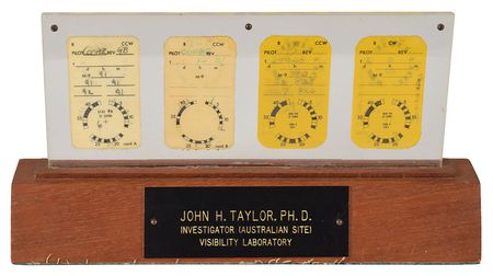 Lot #383 Gemini 5: Flown visual acuity cards used by the astronauts of Gemini 5 and 7 - Image 2