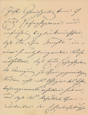 Lot #351 Alfred von Schlieffen Handwritten Letter Signed - Image 2