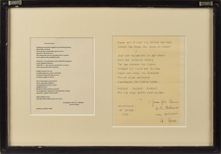 Lot #526 Hermann Hesse Souvenir Typescript - Image 2