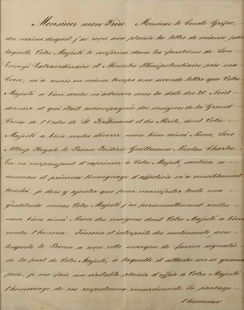 Lot #251 Frederick William IV Signed Letter - Image 2