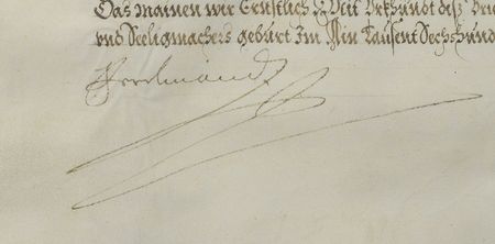 Lot #245 Emperor Ferdinand II Signed Document - Image 2