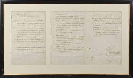 Lot #272 Maximilian III Signed Document - Image 1