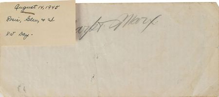 Lot #801 Harpo Marx Signature - Image 1