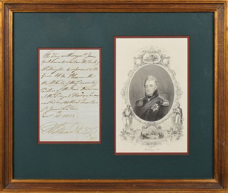 Lot #264 King William IV Handwritten Letter Signed - Image 1